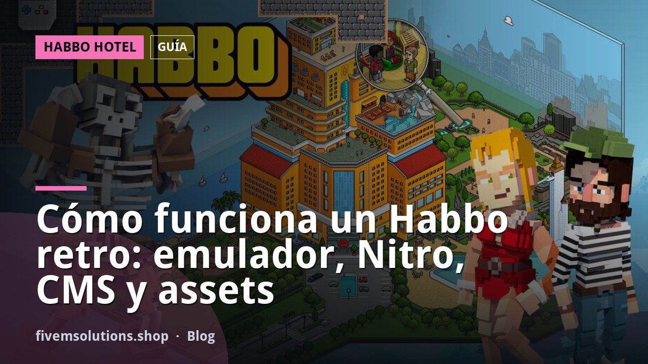 Cómo funciona un Habbo retro: emulador, Nitro, CMS y assets