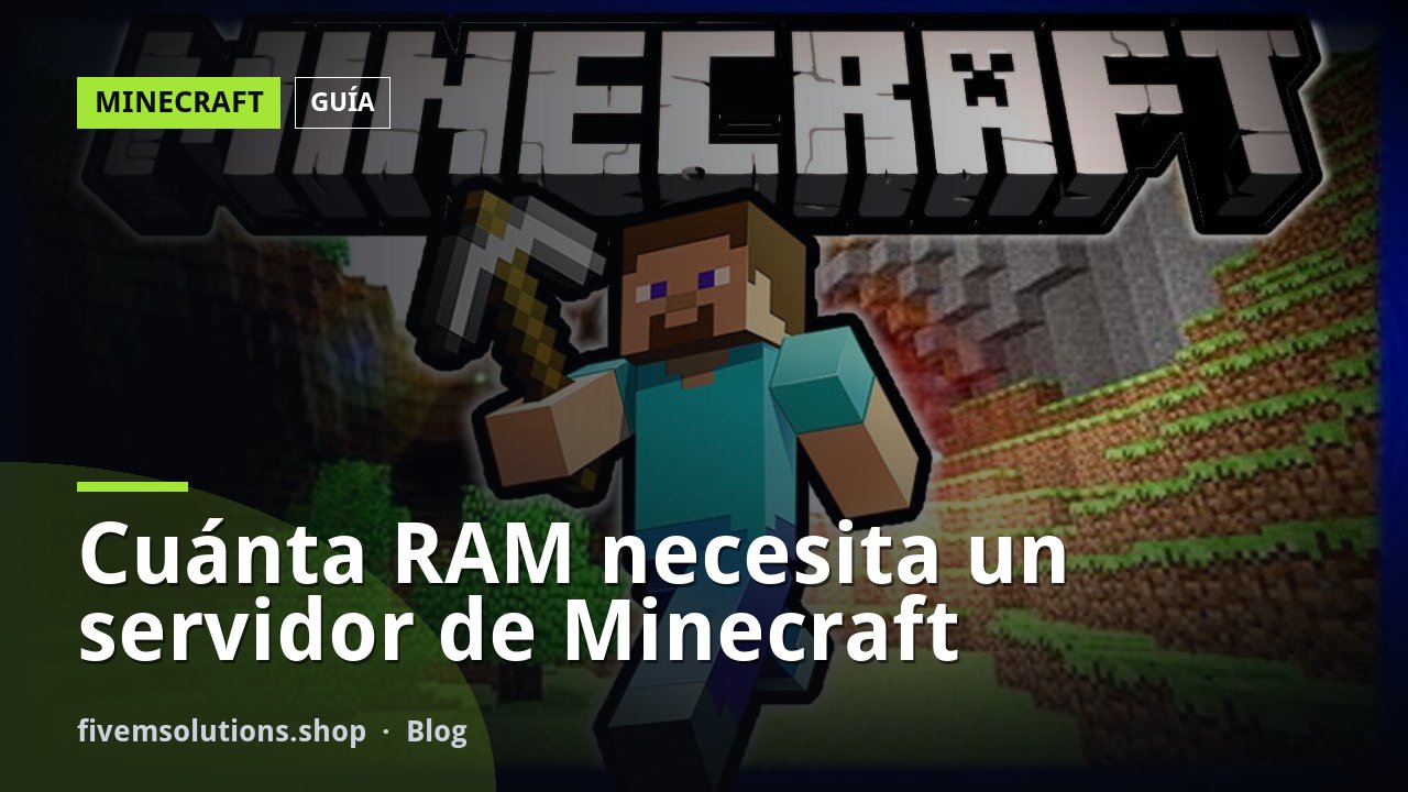 Cuánta RAM necesita un servidor de Minecraft