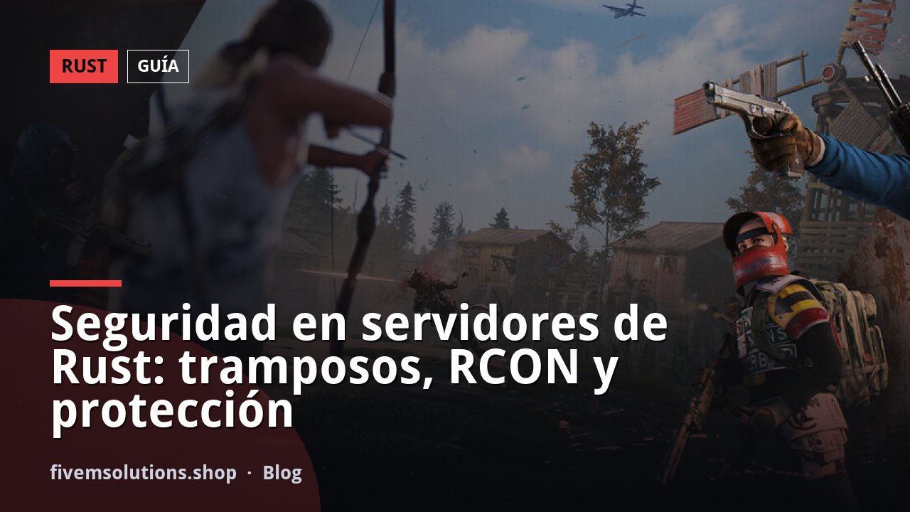 Seguridad en servidores de Rust: tramposos, RCON y protección