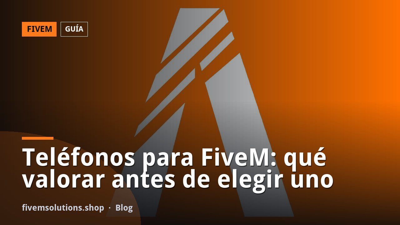 Teléfonos para FiveM: qué valorar antes de elegir uno