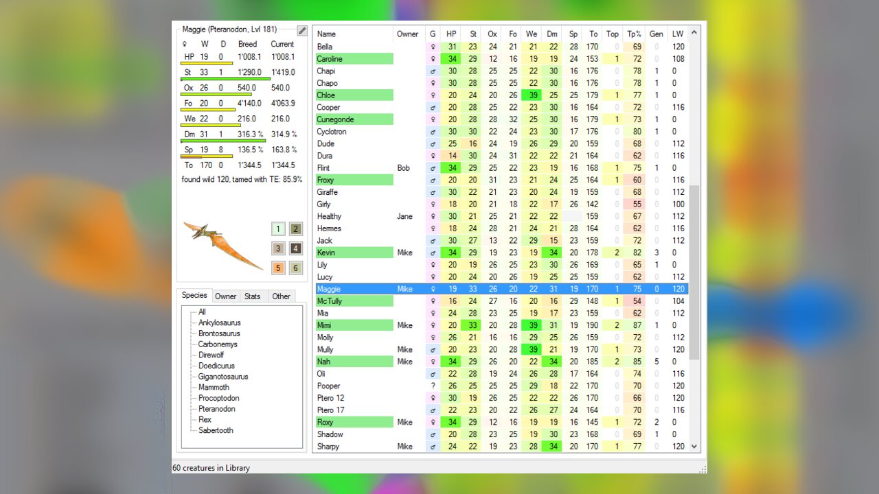 ARK Smart Breeding — calculadora de crianza