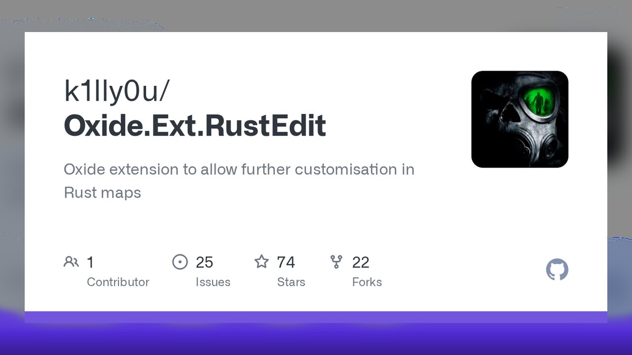 Oxide.Ext.RustEdit — mapas personalizados