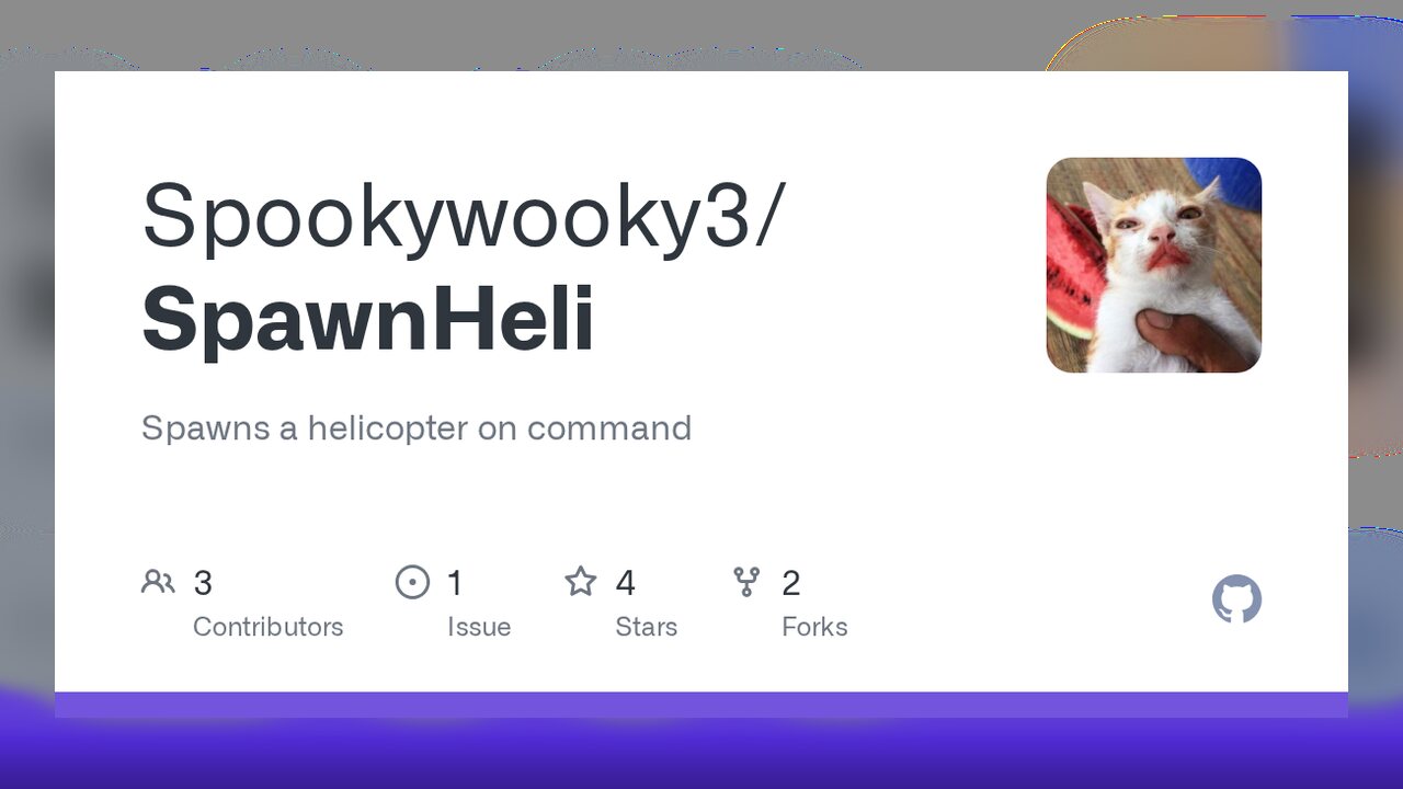 SpawnHeli — helicóptero por comando