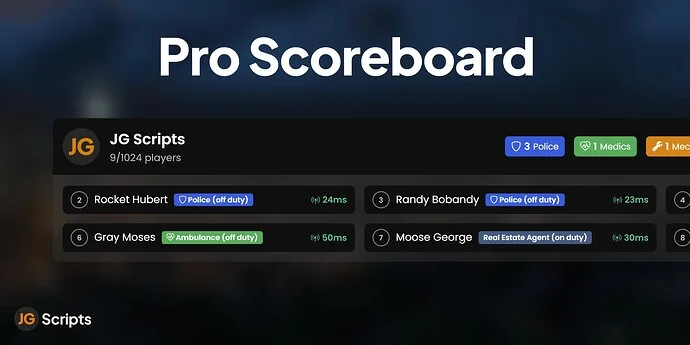 JG | Pro Scoreboard