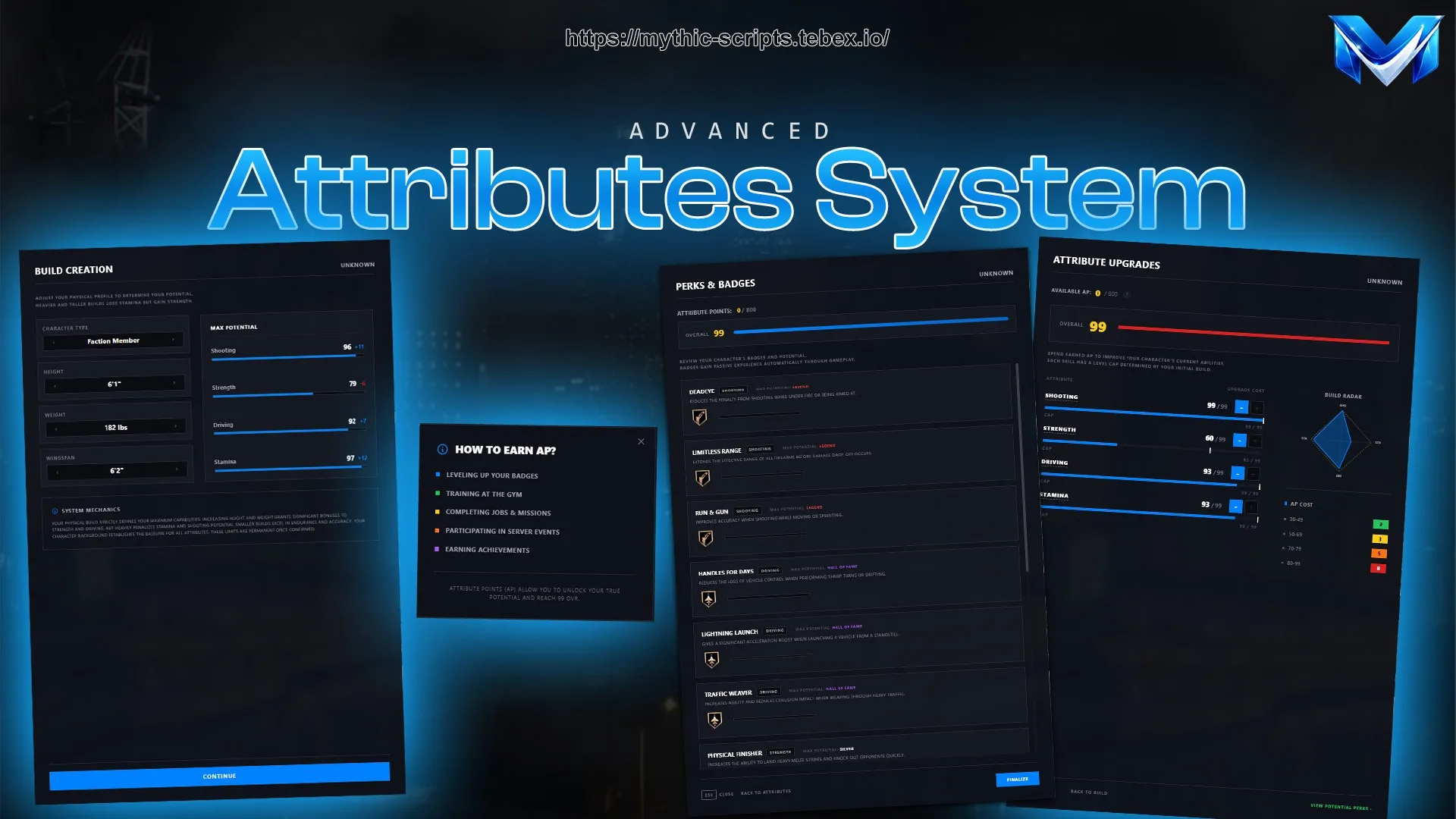 Mythic Studios | Attributes System
