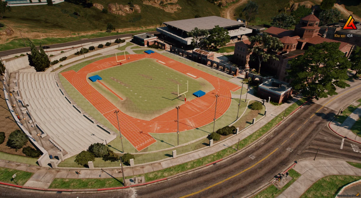 High School Basketball Court